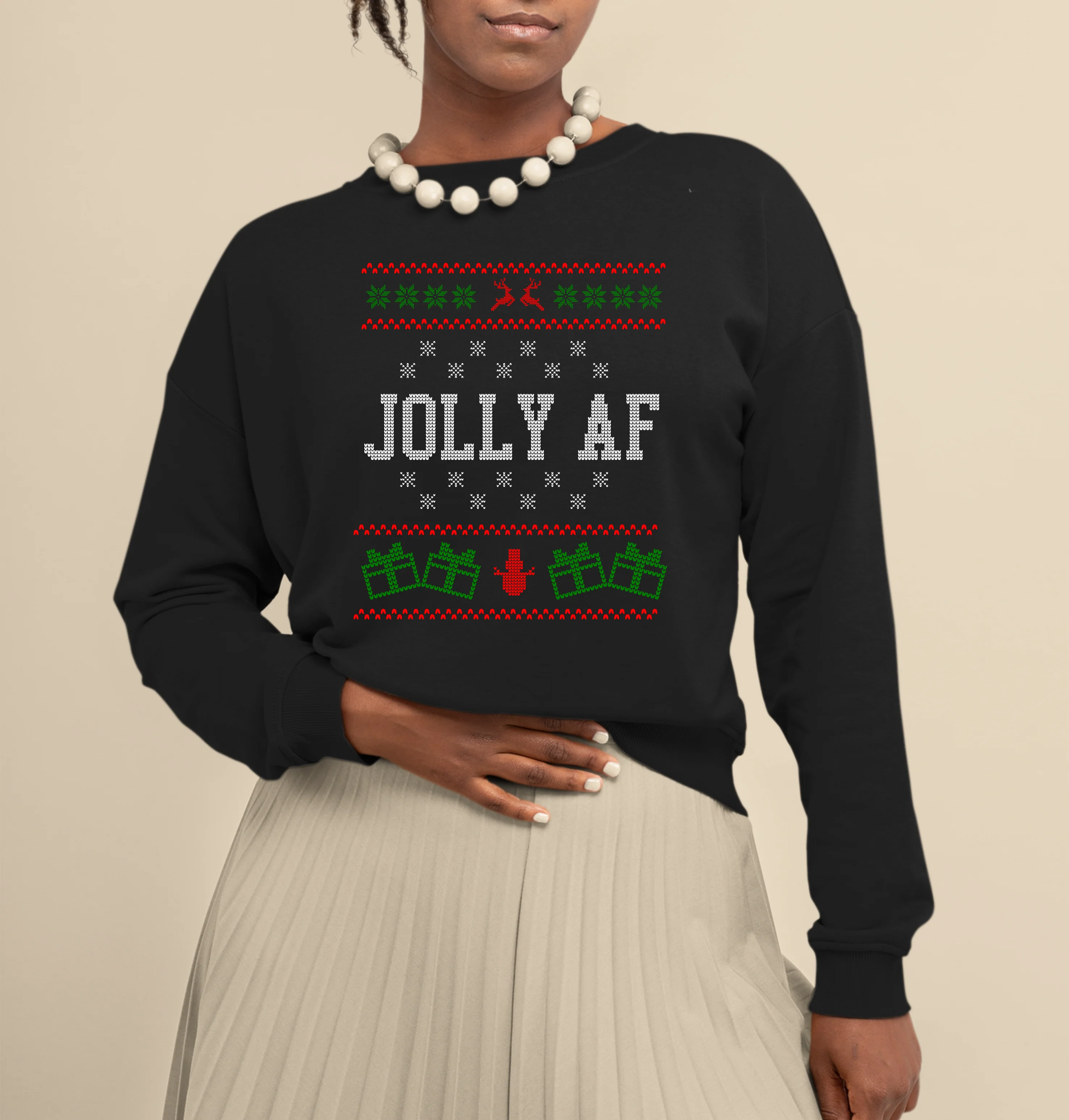 African American Christmas Sweaters - Unisex Christmas Sweater - Image 2
