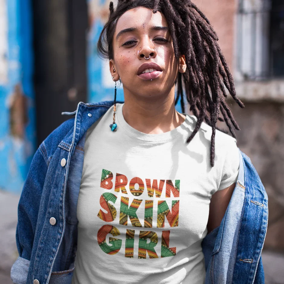 Brown Skin Girl Shirt - Unisex - Image 2