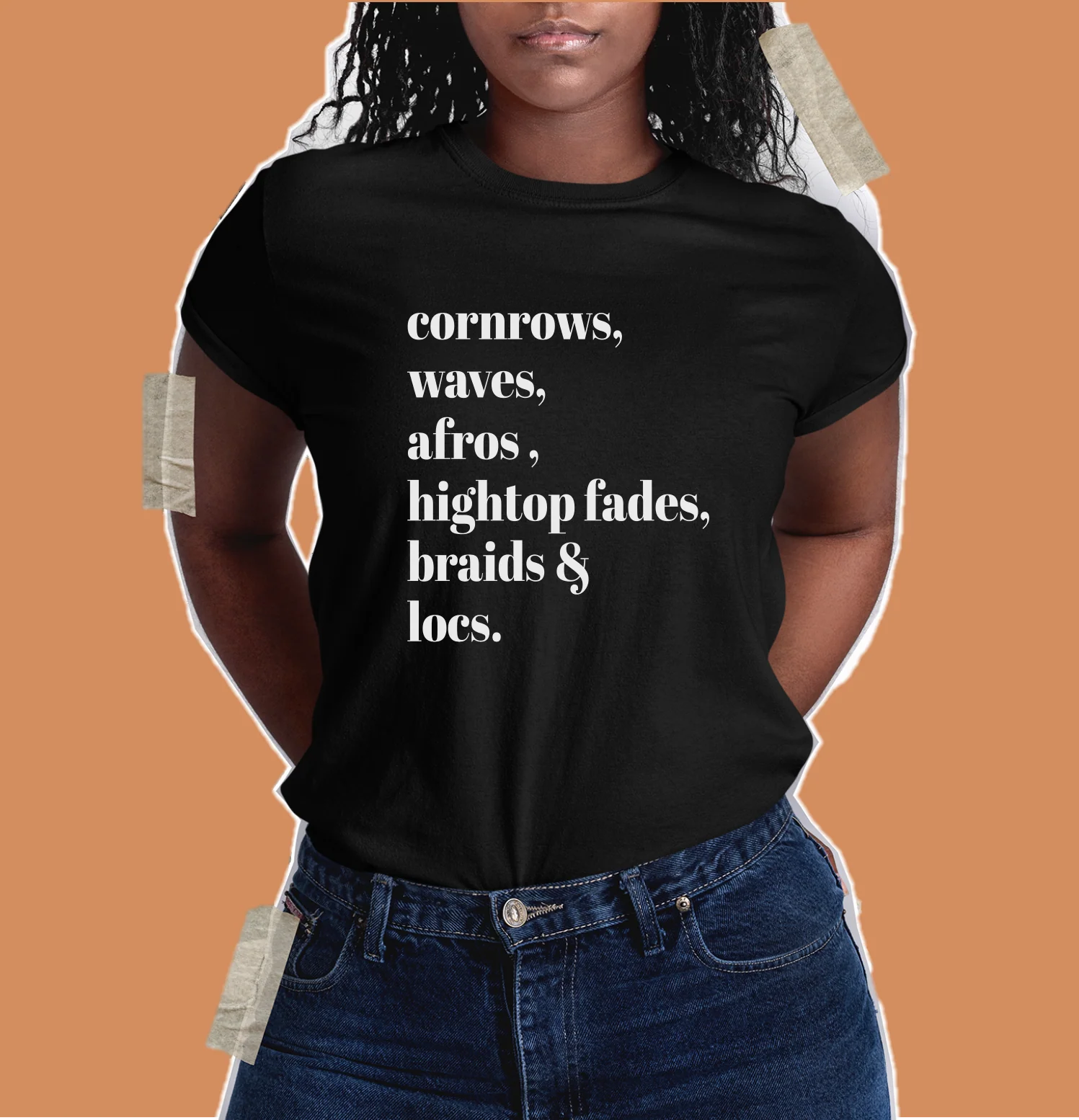 Cornrows Waves Afros Hightop Fades Braids Locs T Shirt - Unisex - Image 2