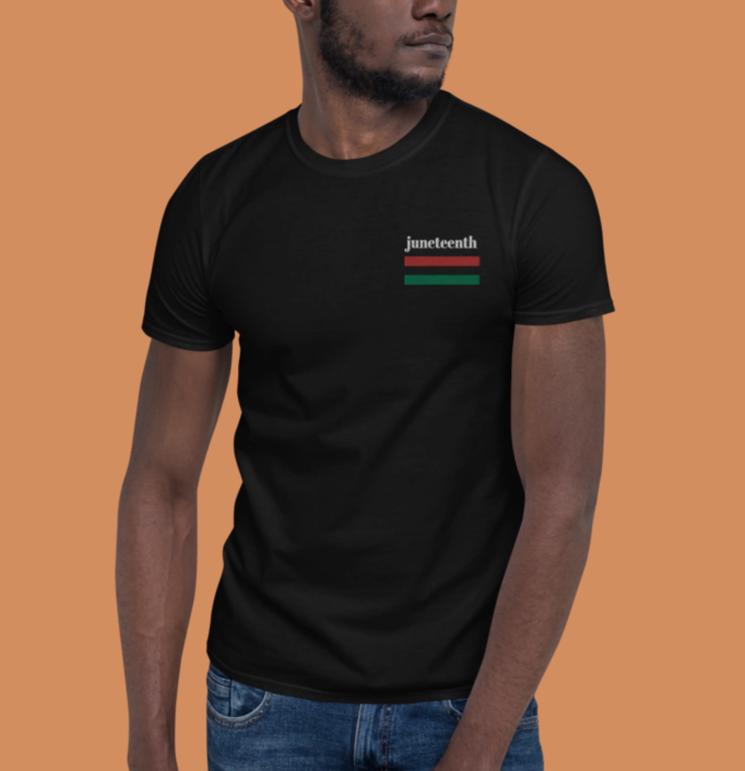 Juneteenth Flag Shirt - Embroidery Unisex T Shirt - Image 4